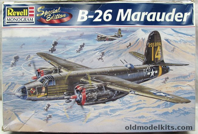 Monogram 1/48 B-26 Marauder Special Edition - B or C - With Resin Parts - 553 BS 386 BG 9th AF 'Miss Mary' Italy 1944 / 441 BS 320 BG 42 BW 12th AF 'Thumper II' Italy 1944 / 441 BS 320 BG 42 BW 12th AF 'Miss Manchester' Italy 1944, 85-5510 plastic model kit